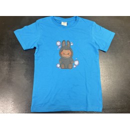 Футболка голубая Лабубу (122)
